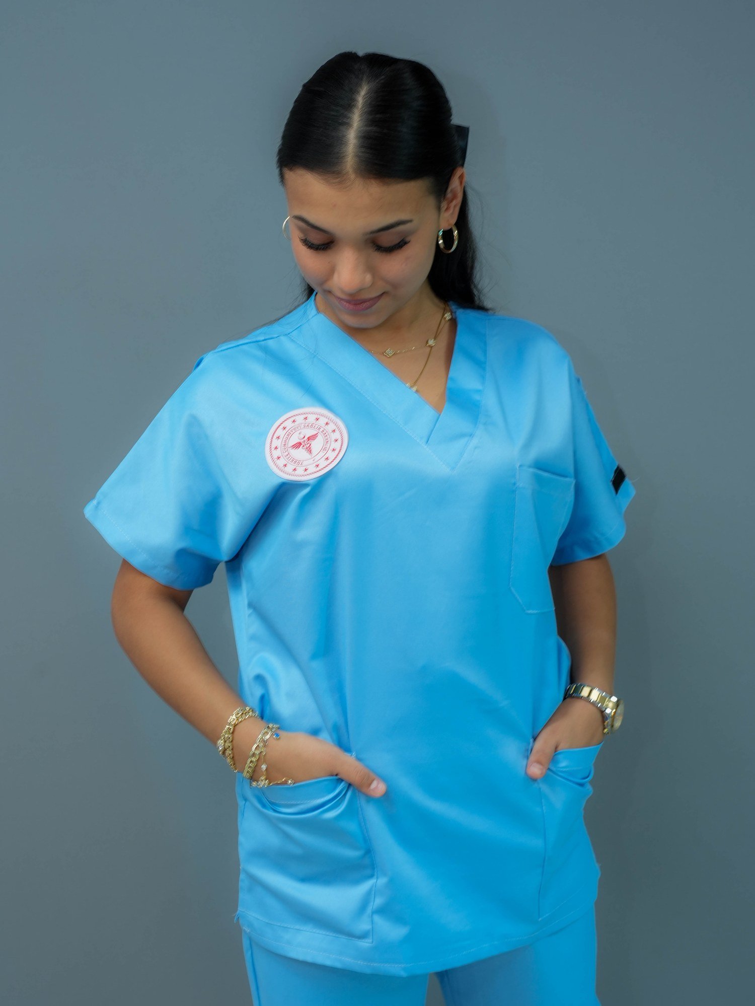 Medical Koleksiyonu Mavi Detay - HK Stil